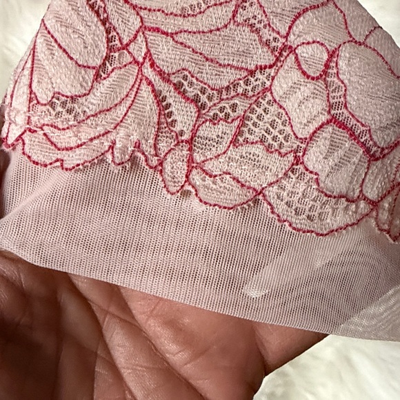 FREE PEOPLE Double Date Cami Camisole Tank Top Blush Red Combo Sz S NWOT - Picture 9 of 13